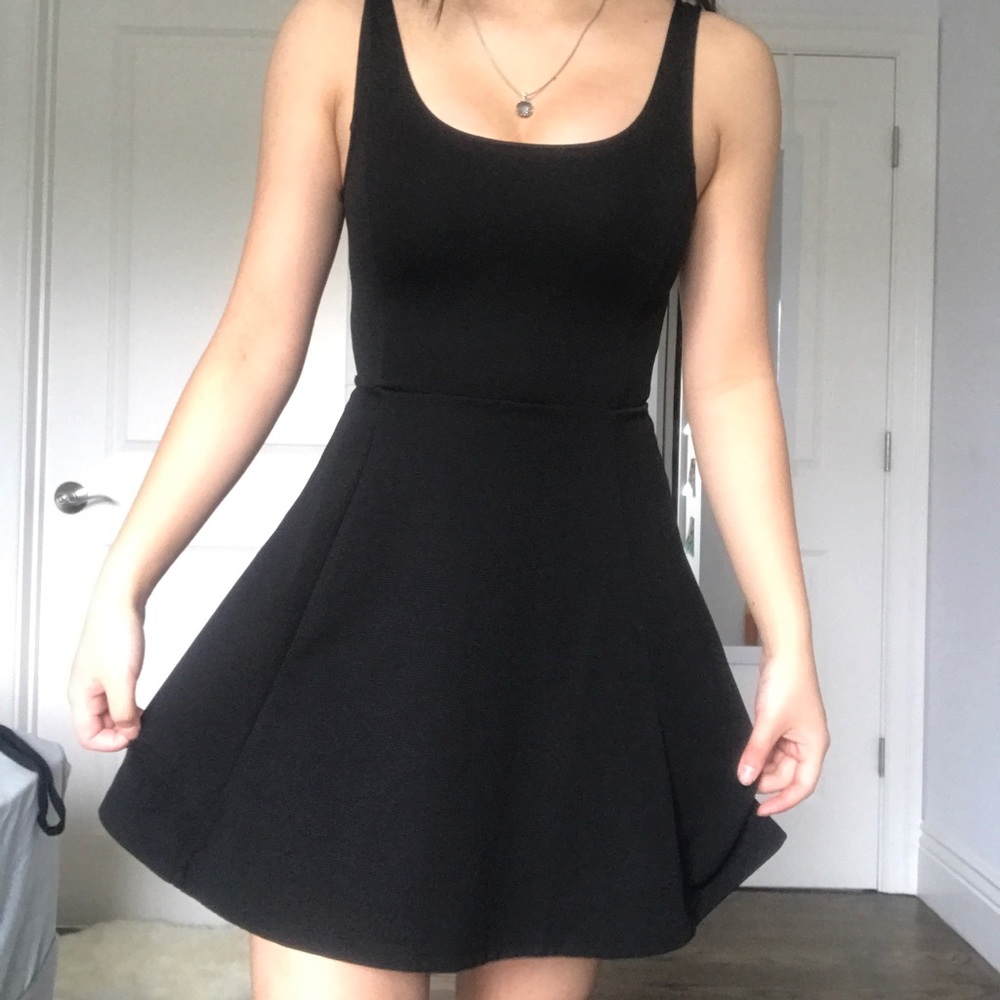 Black skater dress